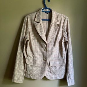 Pretty plaid Le Chateau blazer